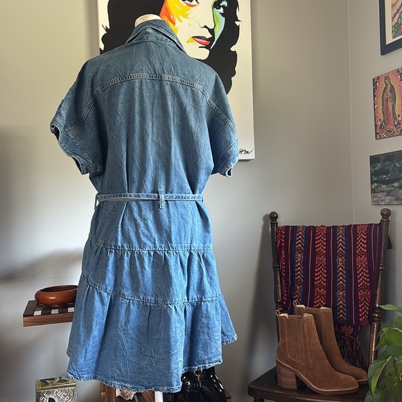 Zara Collection Denim Button-Up Dress - Picture 9 of 9